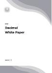 Decimal Whitepaper